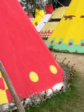 Tepees at Indian Village, Calgary Stampede