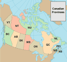 Canada map