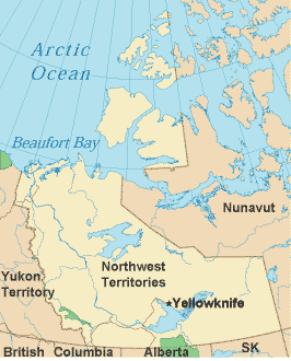 Northwest Territories map