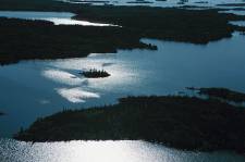 Great Slave Lake and Slave Island, Northwest Territories