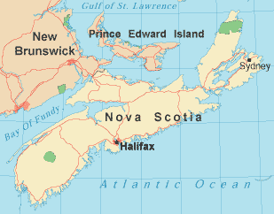 Nova Scotia map