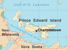 Prince Edward Island map