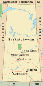 Saskatchewan map