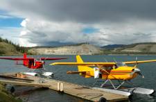 Floatplanes on Schwatka Lake