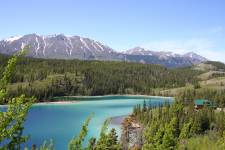 Blue lake, Yukon, Canada